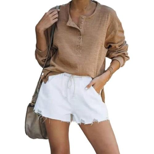 Womens Summer Clothing 2021 Denim Shorts Mid Waist Straight Leg Pants Elastic Street Fashion Casual Jeans Pocket Shorts шорты