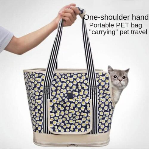 Pet Bag for Cats and Dogs Travel Light and Portable Shoulder Bag for Outing Light and Breathable Mesh Pet Portable Cat Bag