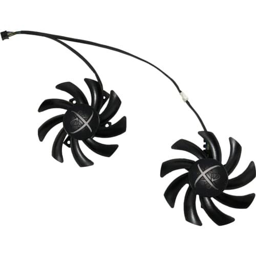 2pcs/Set FY09010H12LPA FY09010H12LPB GPU Fan For XFX R9 270X/285/280/290/290X/280X/390/390X RX480 RX470 VGA Card Cooling