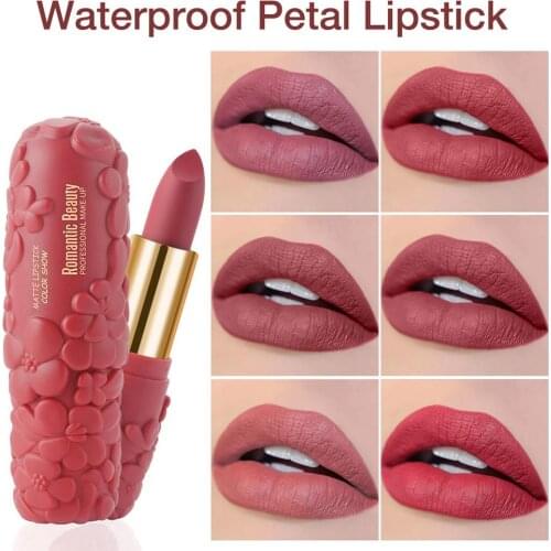 Waterproof Petal Lipstick Bright Lip Balm For Lip Makeup Moisturizing Protect Lips Lipstick Easy To Use Cute And Sweet