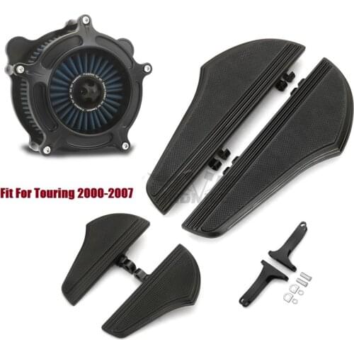 Driver Passenger Defiance Floorboards Air Cleaner filter breather Fit For harley Softail Slim FLSL 2000-2015 Touring glide 00-07