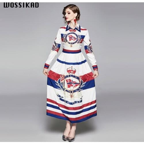 2019 Printing Dress Women Bohemian Vintage Elegant Long Sexy A Line Autumn Dress Fashion Clothes Women Goth Renaissance Mujer