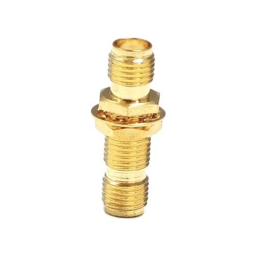 1pc SMA female to SMA female bulkhead with nut RF coax Adapter Modem Convertor straight type wholesale