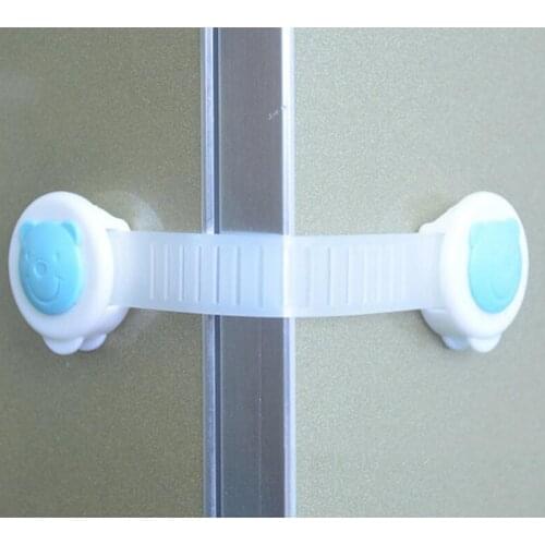 1 Pcs Baby Safety Care Lengthened bendy Security Fridge Cabinet Door locks Drawer Toilet Safety Plastic Lock For Child Kids