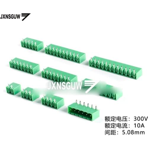 10PCS KF2EDGRC-5.08-2P 3P 4P 5P 6P 7P-12P/Curved pin socket 5.08mm spacing Terminal block PCB CONNECTOR PLUG-IN TEMINAL BLOCK