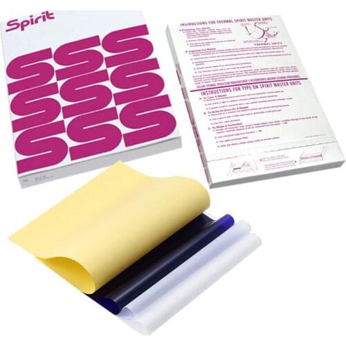 100 Sheets Transfer Stencil Paper Tattoo Copier 4 Layers A4 Size Tool RXJC