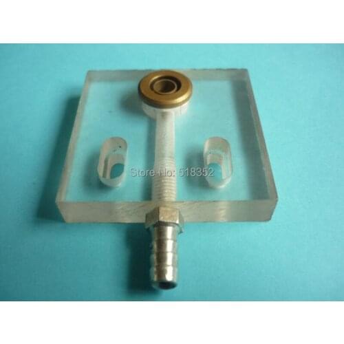 48 x50 x10mm Acrylic Water Jet Panel/ Water Spray Cooling Plate with Brass Nozzle for Dewei EDM Wire Cut High Speed Machine