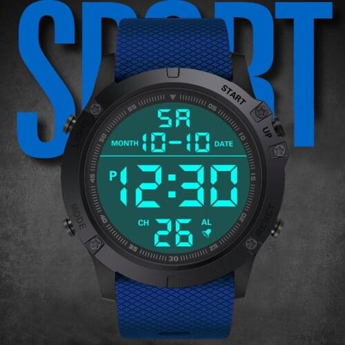 Zegarek Sports Digital Male Watches Luminous Waterproof LED Display Multi Function Electronic Wrist Clock Reloj Hombre homme