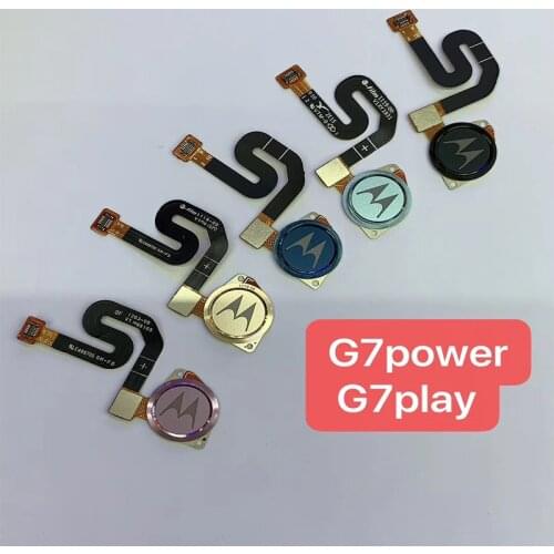 Home Finger Reader Fingerprint Reader Touch ID Sensor Return Key Home Button Flex Cable For Motorola Moto G7 Power/G7 Play