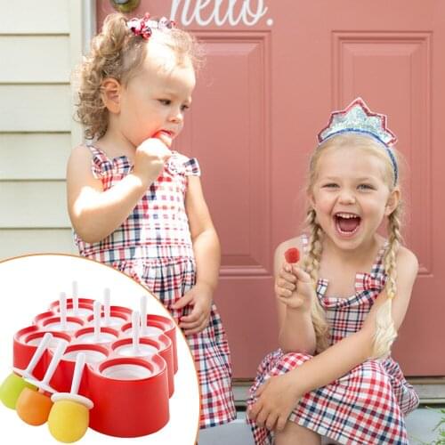 Ice Cube Molds 9 Miniature Popsicle Molds With Sticks and Drip-guards DIY Ice Cream Molds Reusable kitchen Mini Ice Cube Mold