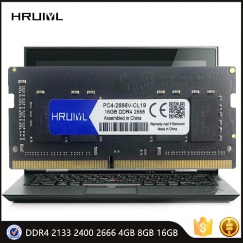 HRUIYL Laptop Ram For Memory DDR4 2133 2400 2666MHZ 4GB 8GB 16GB SO-DIMM Memoria Sticks PC4 17000S 19200S 2666V 1.2V 260Pin