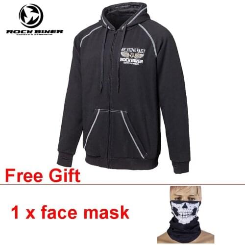 Motorcycle Jacket Hoodies Cap Ceket Jaqueta Chaqueta Moto Jaqueta Moto Kurtka Warm Jassen Chamarras Clear Stock Size L ROCKBIKER
