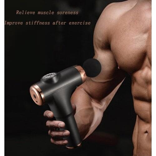 Fascia Gun Muscle Relaxer Electric Shock Grab Massage Gun Fitness Rod Deep Vibrator 3 Files 4 Head UK plug add Eu/US converter