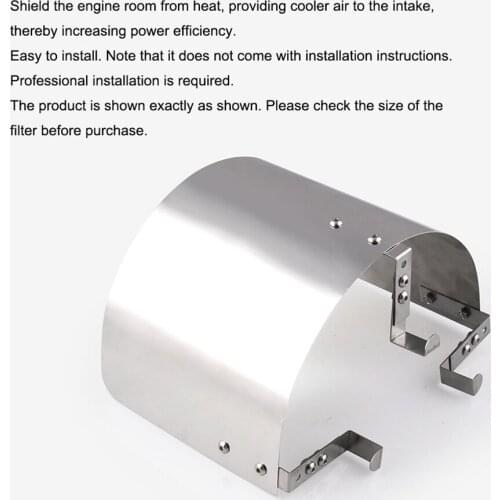 Racing Cars Metal Cold Air Intake Filter Cover Breather 2.5 "- 5.5" Neck C