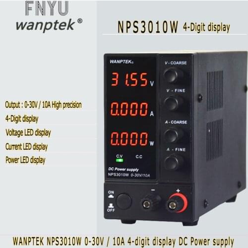 Mini power supply NPS3010W DC power supply 4-digit display Adjustable 0-30V 0-10A Laboratory Power Supply For Phone PC Repair