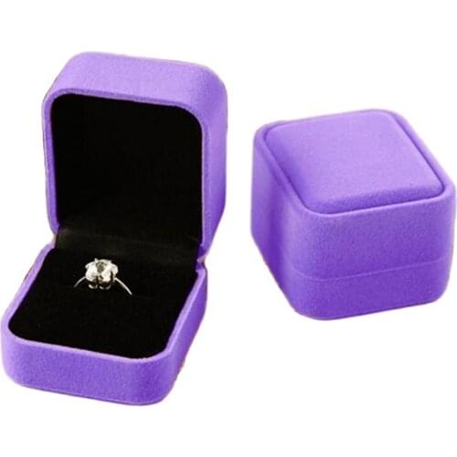 2020 Fashion Design Velvet Jewelry Necklace Ring Earring Display Storage Organizer Box Case Gift Box Jewelry Packaging