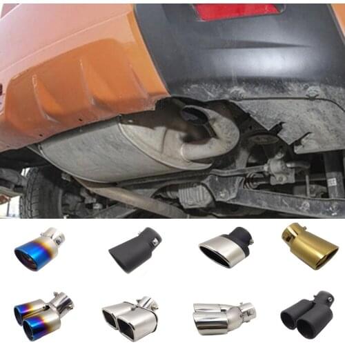 Car Styling Cover Muffler End Stainless Steel Tail Pipe Dedicate Outlet Exhaust For Subaru XV 2012 2013 2014 2015 2016 2017 2018