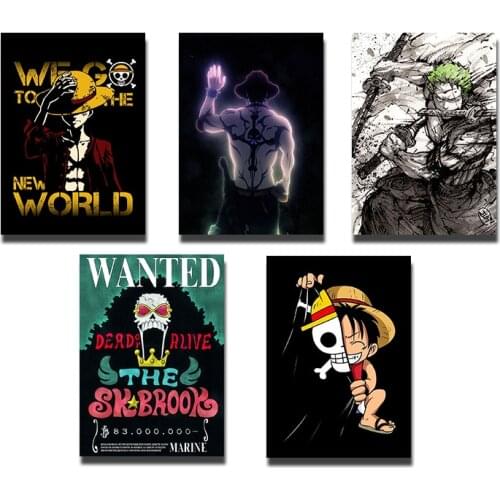 One Piece Anime Luffy Wall Art Poster HD Print Home Decor Canvas Painting Kids Room Wall Cuadros