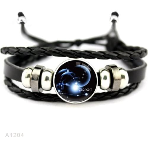 Aries Taurus Gemini Cancer Leo Virgo Libra Scorpio Sagittarius Capricorn Aquarius Pisces Constellation Bracelets for Women Men