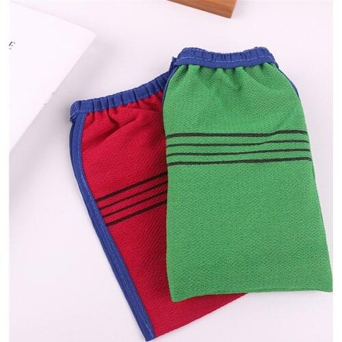 1pc Shower Spa Exfoliator Two-sided Bath Glove Body Facial Cleaning Scrub Mitt Rub Dead Skin Removal Magic Peeling Massage Glove