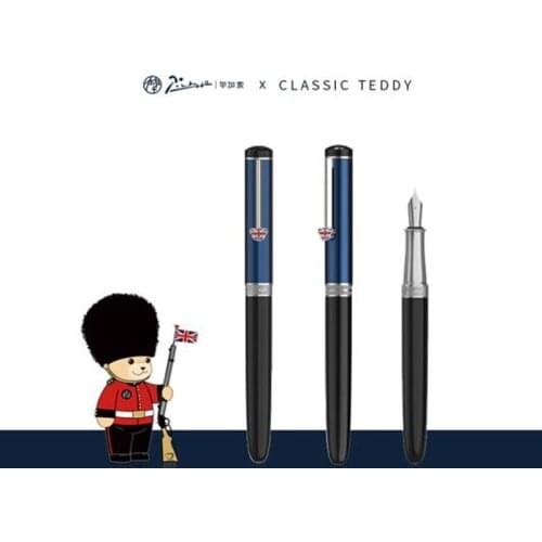 Picasso 921 Blue Metal Fountain Pen Teddy Pimio British Series Iridium High Grade Writing Gift Pen For Business Office & School