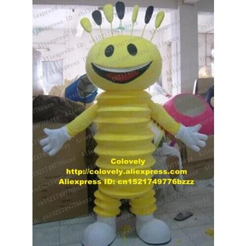 Carpenterworm Caterpillar Bean Worm Bug Mascot Costume Adult Cartoon Character Grand Bodog Casino Comedy Performance zz7028