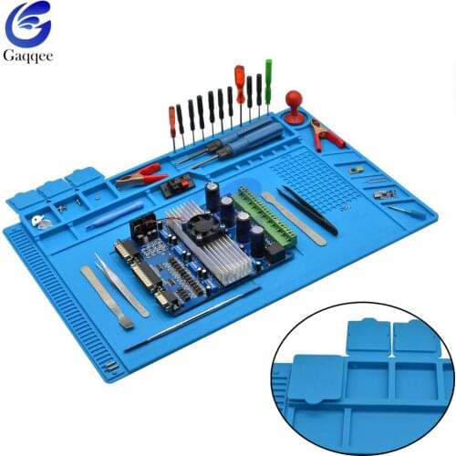 ESD Working Mat Heat Insulation Iron Soldering Station Mat Magnetic Insulator Pad for Phone Computer Circuit Board Repair