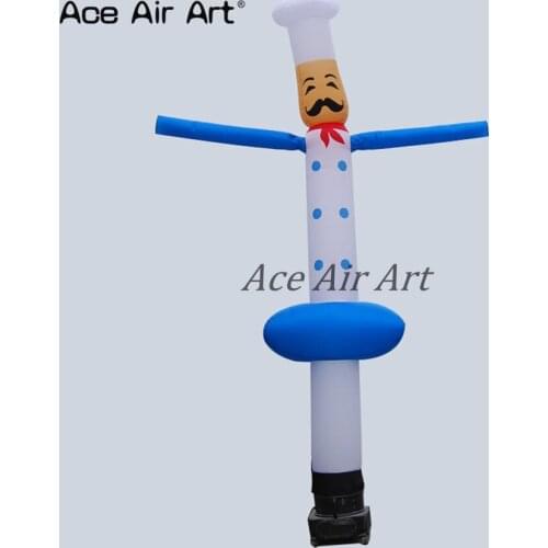 Advertising inflatable restaurant item waving cook man inflatable air dancer for shop sale