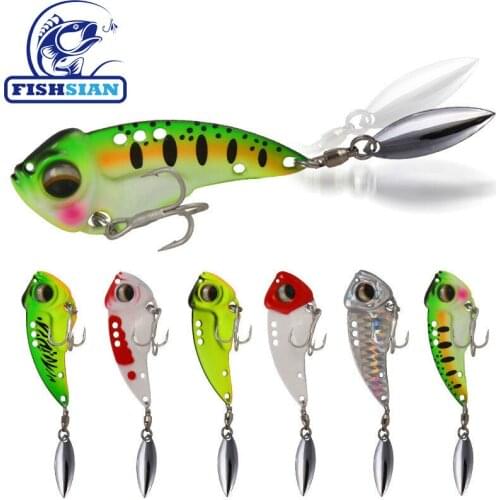 Fishsian Vib Metal Bait Fishing Lure Whopper Bass 6cm 8.5g Jig Trout Lure Saltwater Lures Articulos De Pesca Isca Artificial