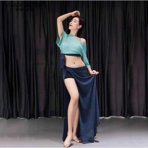 Sexy Belly Dance Costume Shinny Practice Sets Perforamce Oriental Dance Modal Suits New For Women Practice Wear Bellydance Dress