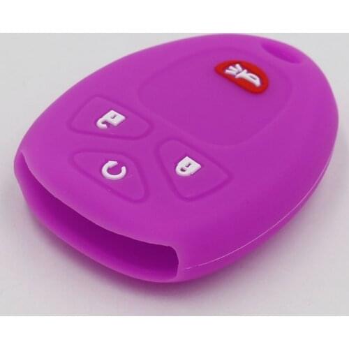 Silicone Car Remote Key Case Cover For Buick Saturn GMC Chevrolet Cadillac Pontiac FOB Smart Key Holder