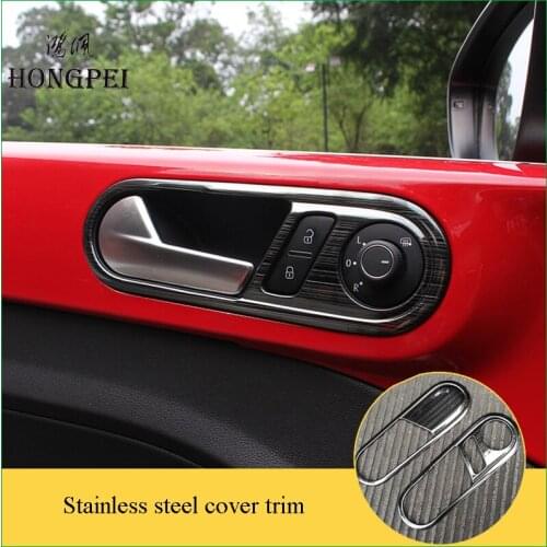 Car Styling Interior Handle Control Panel Cover Sticker Handle Moulding Trim for Volkswagen VW Beetle 2013-2018 Left Hand Drive