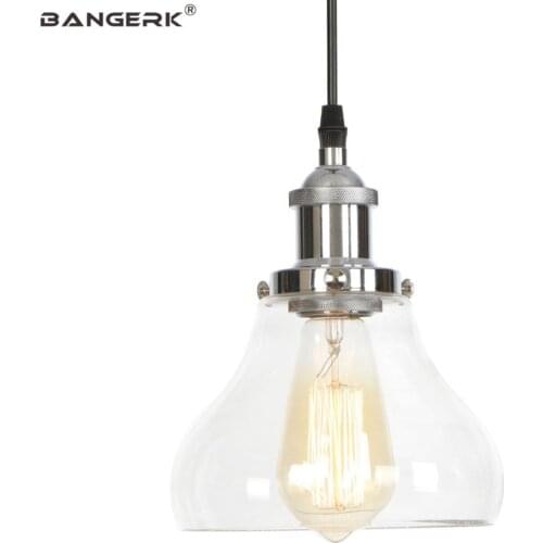 Antique Loft Hanging Light Glass Edison Vintage LED Pendant Lamp E27 Fixtures For Kitchen Bar Home Decor Lighting Droplight