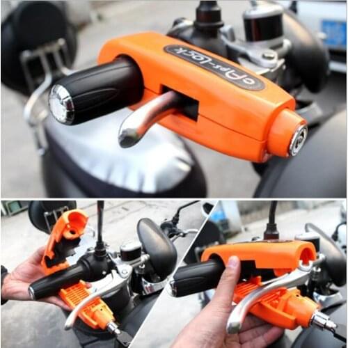 Bicycle lock motorcycle lock handle anti-theft lock handlebar horn lock electric car lock grip caps lock