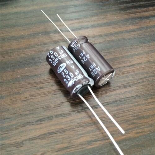 10pcs 330uF 25V SAMWHA RS Series 10x20mm 25V330uF Aluminum Electrolytic Capacitor