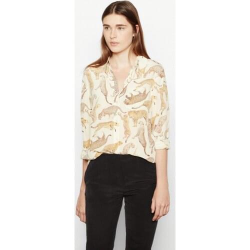 138cmcrepe de chine silk fabric small cheetah silk double crepe fabric shirt fashion Chinese fabric wholesale silk cloth