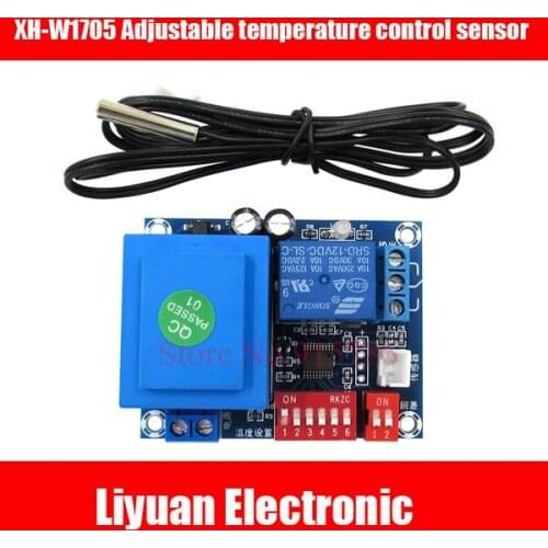 2pcs XH-W1705 Adjustable temperature control sensor module / temperature DIP switch / high precision temperature control