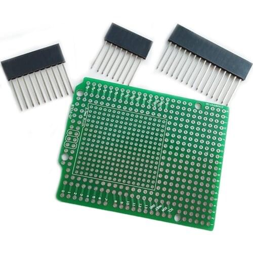 2020 New Prototype PCB for R3 Shield Board DIY, Combo 2mm + 2.54mm Pitch