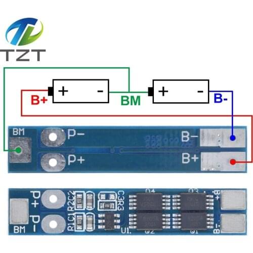 2S 7.4V 8A Li-ion 18650 Lithium Battery Charger Protection Board 8.4V Overcurrent Overcharge / Overdischarge Protection