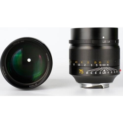 75mm F1.25 full frame Portrait Manual Focus lens for leica m mount M-M M240 M3 M5 M6 M7 M8 M9 M9P M10 mirrorless camera