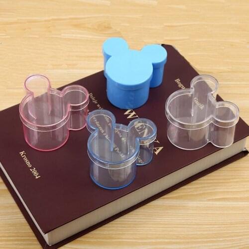 8pcs/lot Creative Multi-purpose Mickey Shape Plastic Box Christening Children Birthday Party Candy Box Wedding Gift Box