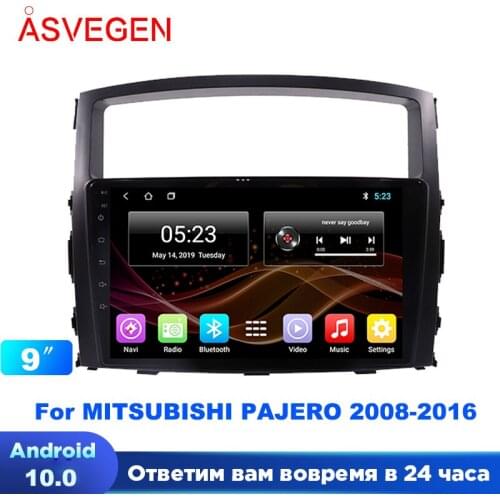10 inch Android 7.1 For MITSUBISHI PAJERO V97 V93 2006-2011 With Quad Core Car Radio Multimedia Player GPS Navigation