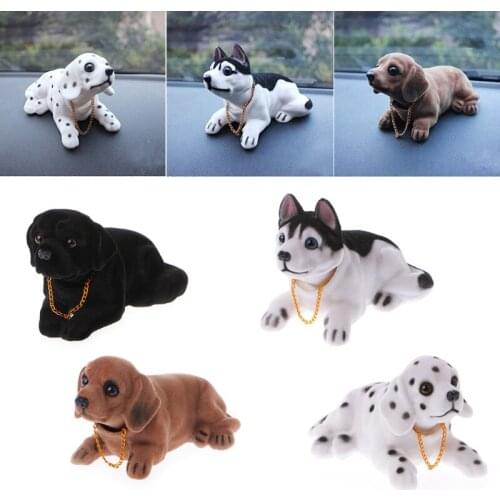 Free delivery 2018 Car Styling Ornament Shaking Nodding Head Dog Doll Cute Bobblehead Auto Interior new