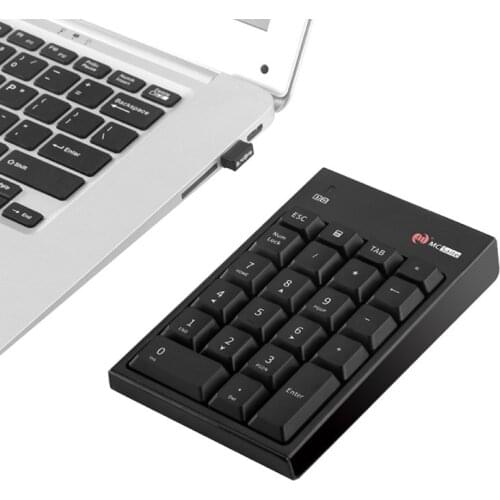 Wireless numeric keypad 22-key with ESC calculator TAB function key wireless keyboard