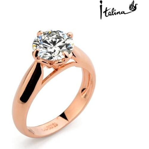 Brand TracysWing Genuine Austria Crystal gold Color Rings for Women healthy Anti Allergies #RG96757rose