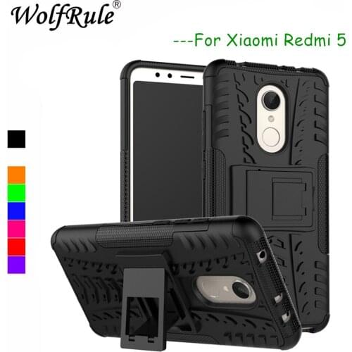 For Xiaomi Redmi 5 Case For Redmi 5 Cover Funda Shockproof Silicone + Plastic Kickstand Back Case For Xiaomi Redmi 5 Case 5.7 "