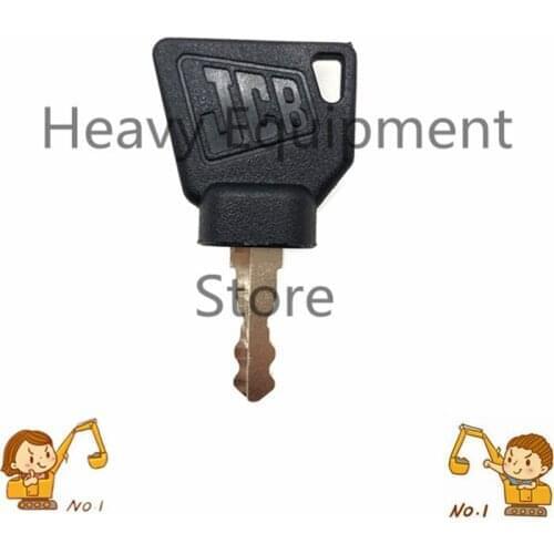 1Pc Black 3CX Parts Digger Plant Equipment Ignition Key For JCB Switch Starter