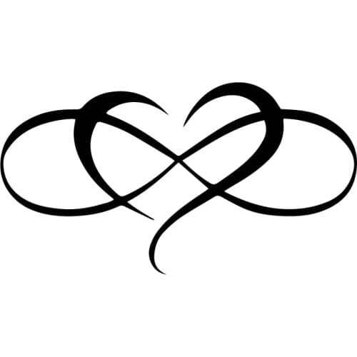 16.7X9CM Heart Love Cute Window Bumper Decoraiton Decal Vinyl Car Sticker Accessories