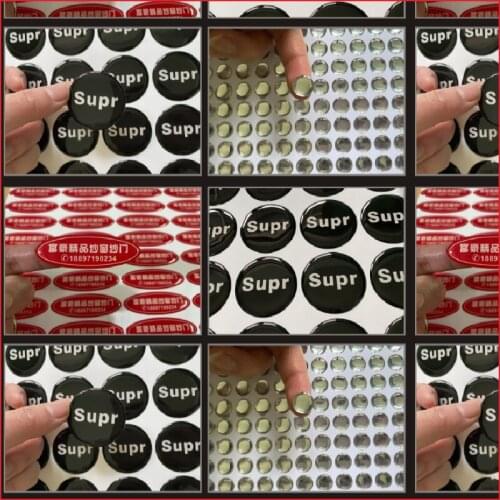 Cheap priceeposy dome sticker label, sticker printing, custom full color stickers