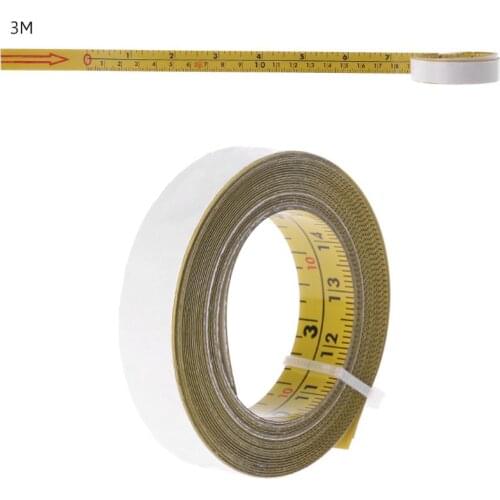 Inch & Metric Self Adhesive Tape Measure Steel Miter Saw Scale Miter Track Ruler